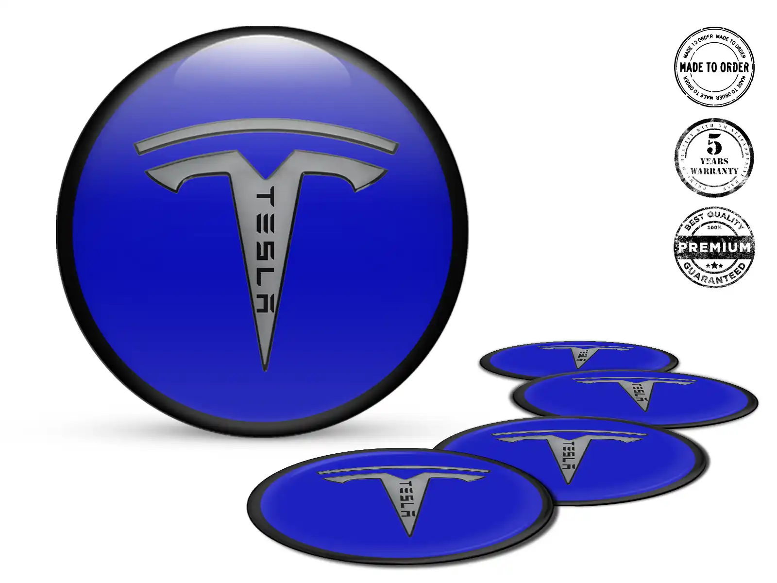 Tesla Silicone Stickers Edition Custom Wheel Labels
